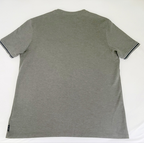 *Sold* Ted Baker London Men's Khaos Green Slim Fit Tee Shirt Short Sleeve - Picture 5 of 13